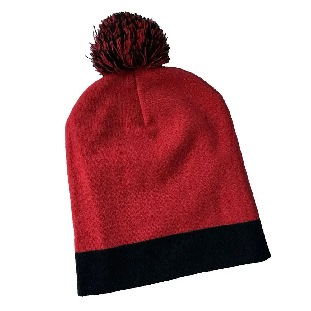 Super Mario Brothers Beanie Winter Hat Red Nintendo Stretch One Size Fits Most